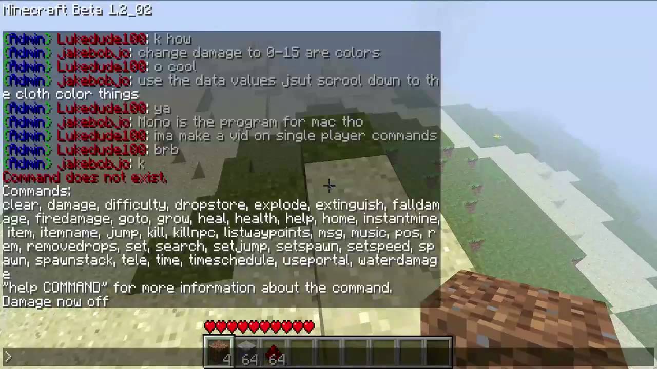 Minecraft Commands For Mac